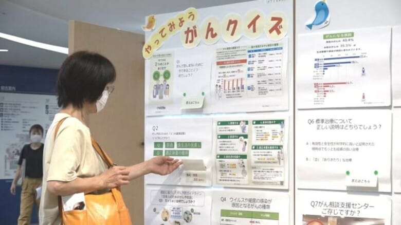 9月の「がん征圧月間」に合わせワークショップ 患者や家族の“不安や感謝”の思いを短冊や折り紙にして展示 福井県済生会病院|FNNプライムオンライン