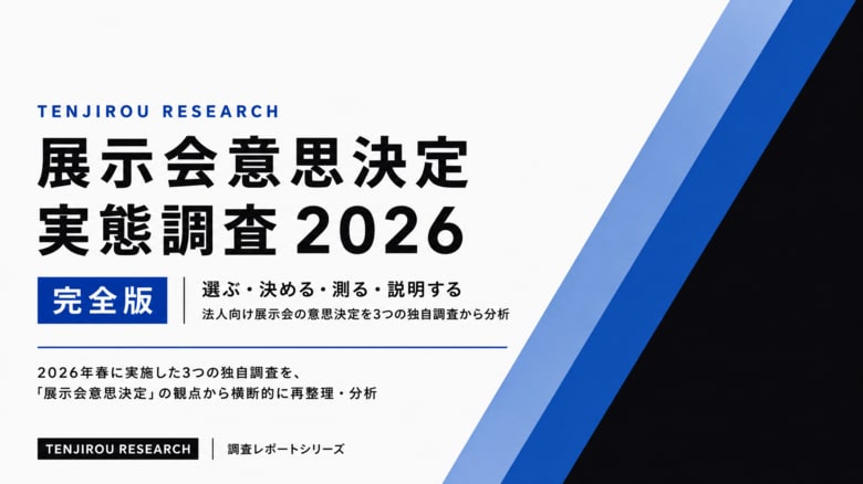 展示会の「選ぶ・決める・測る・説明する」を独自調査をもとに分析、「展示会意思決定実態調査2026」完全版を公開
