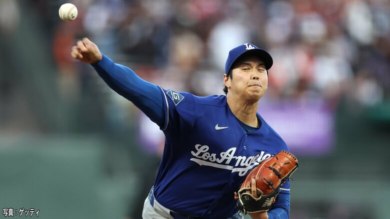 大谷翔平の連続試合出塁「53」でついにストップ　投打二刀流“復活”も4打席沈黙　投げては6回無失点も勝敗つかず｜FNNプライムオンライン