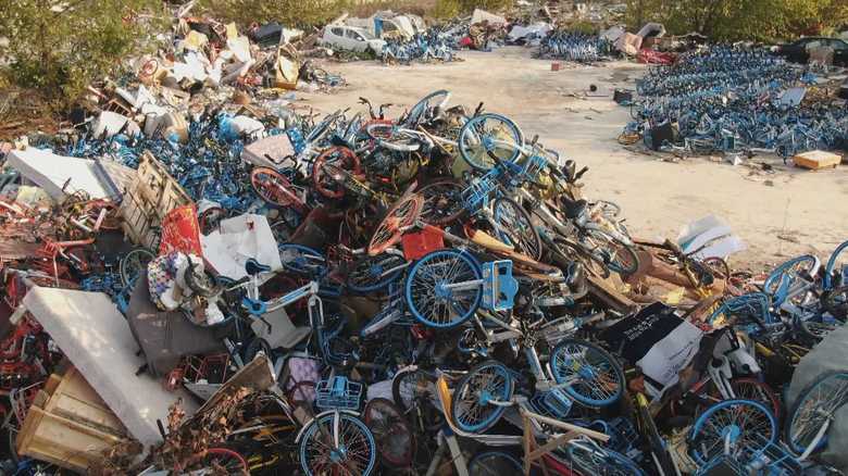 2020年末までに中国で廃棄される自転車は1000万台近くにものぼると言われる
