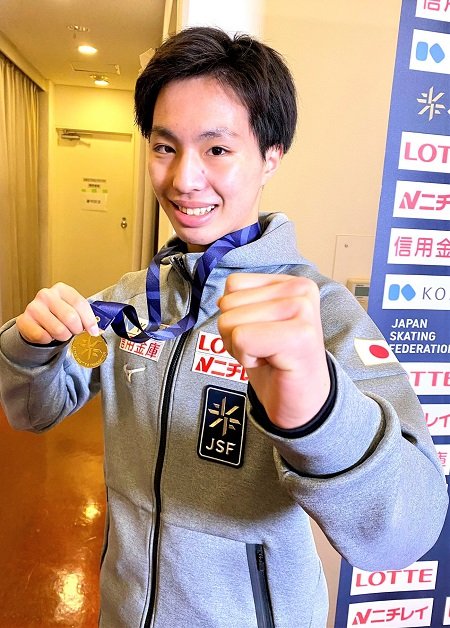 ジュニア男子で優勝した三浦佳生