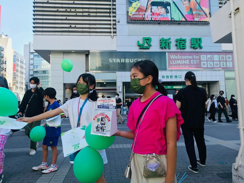 「世界脳性まひの日」に向けた募金活動も行われた