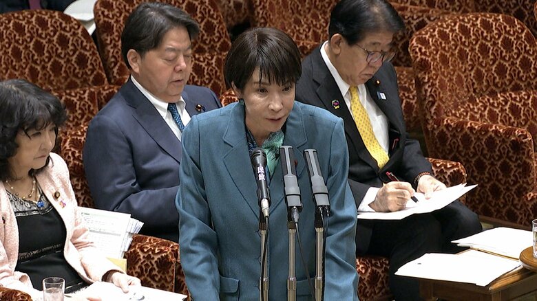 16日の参院予算委員会でも立憲民主党議員から追及を受けた高市首相