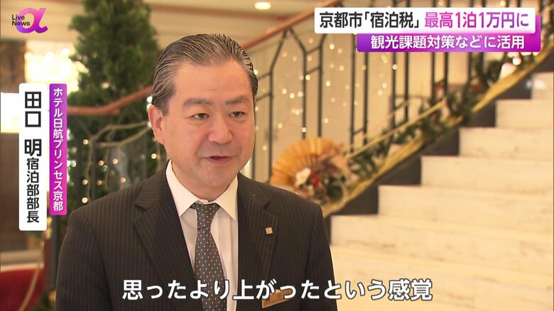 ホテル日航プリンセス京都・田口明 宿泊部部長