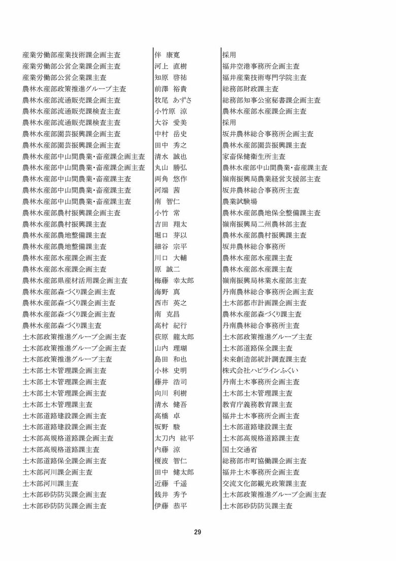 主査級