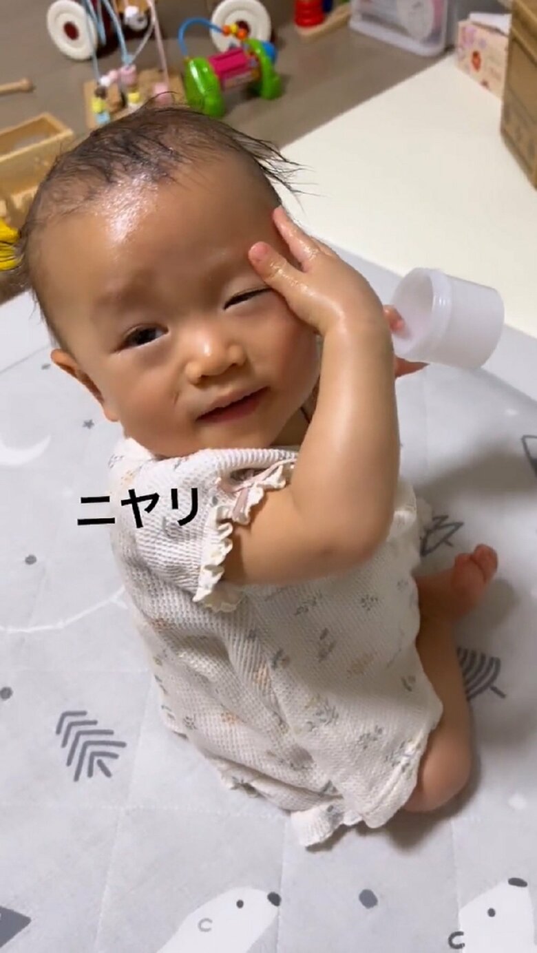 ニヤリとした笑みを見せてくれた