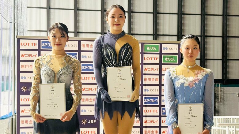 ジュニア女子表彰台（東京選手権）