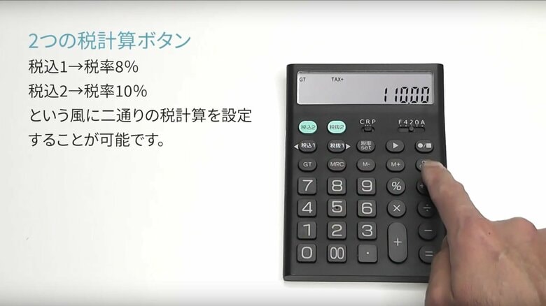 電卓としても十分に使える(提供：MEDIK)