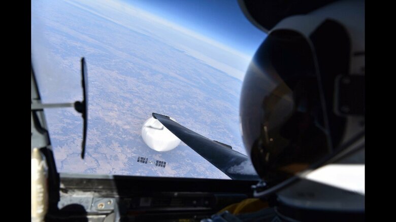 米軍が上空から撮影した”偵察気球”の画像を公開（提供:米･国防総省）