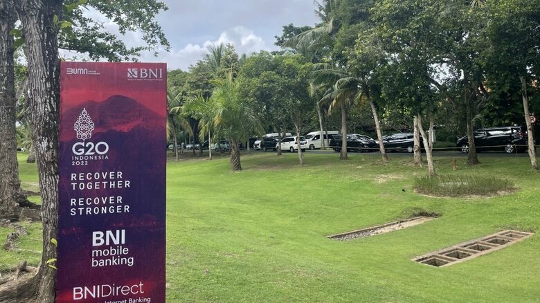 滞在先となったバリ島のホテル周辺