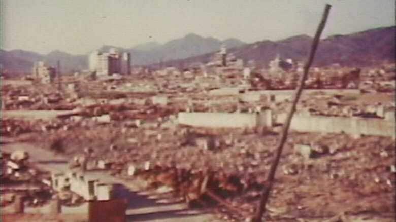 原爆投下後の焼け野原（1946年撮影）