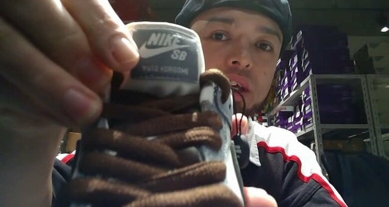 NIKEのロゴの下に「YUTO　HORIGOME」の名前