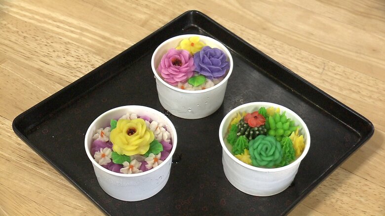 「冷凍おはぎ」の一例　関東圏からの注文が多い