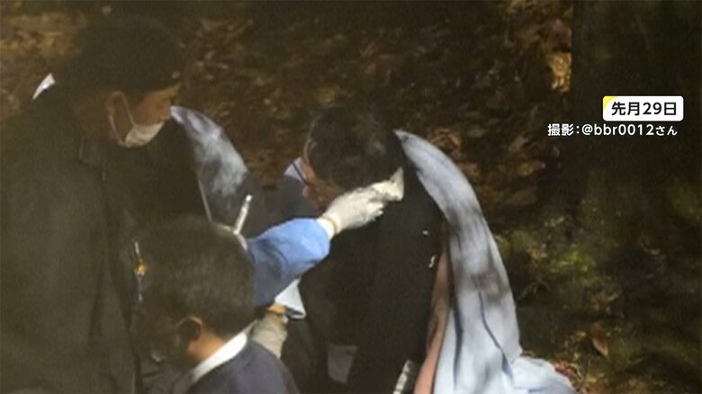 発生直後の現場の様子