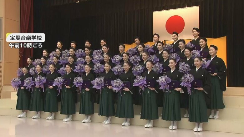 39人の卒業生は3月30日からの月組公演で初舞台に