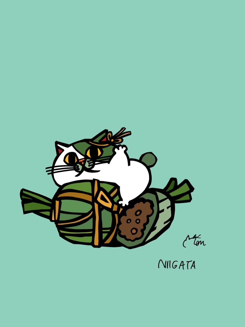 新潟県のご当地ネコ（笹団子ねこ）