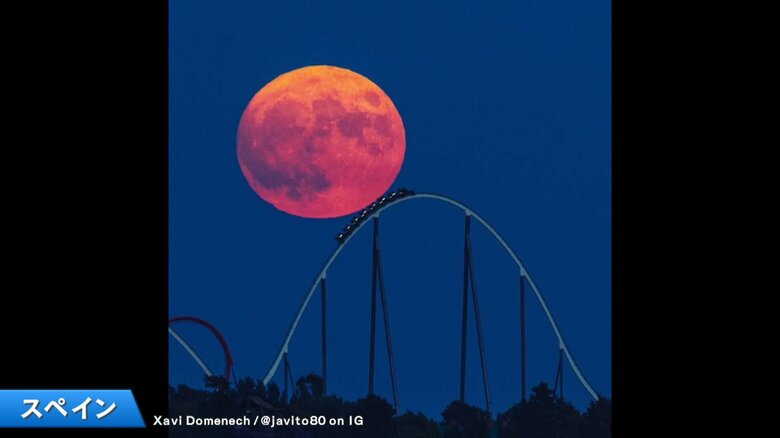 スペインのスーパーブルームーン