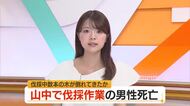山中で伐採作業中の男性が死亡【高知】