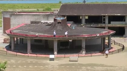 大川小学校で遺族らが校舎の保全作業を開始　寄付金３００万円を活用し屋根塗装や壁画を保護へ〈宮城〉