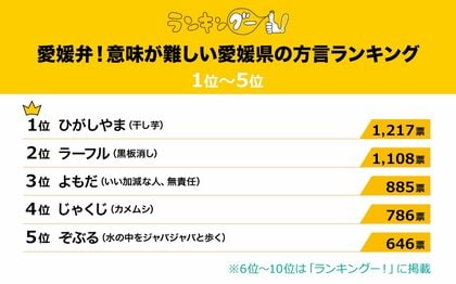 意味が難しい愛媛県の方言ランキングを発表!1位の『ひがしやま』その意味とは?
