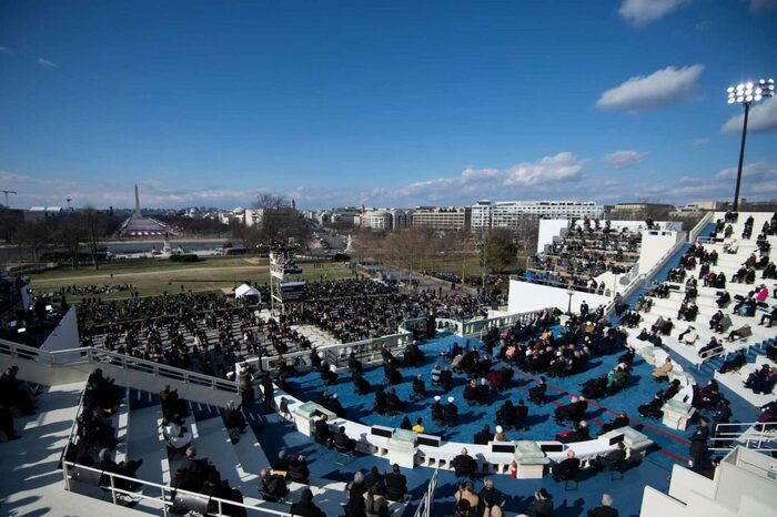 コロナ渦で行われたバイデン大統領就任式(2021年1月20日)