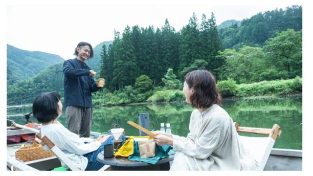 プログラムの一つ 霧幻峡での朝食