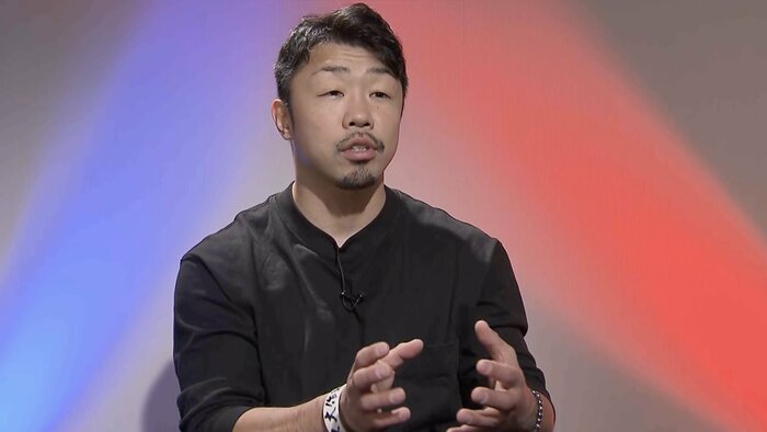 井上について語る八重樫さん