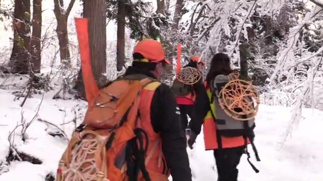 冬山でも巡回続ける猟友会
