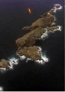 27日発射の戦術誘導ミサイルとされる写真