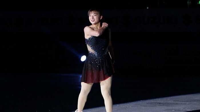 エキシビションを披露した坂本花織