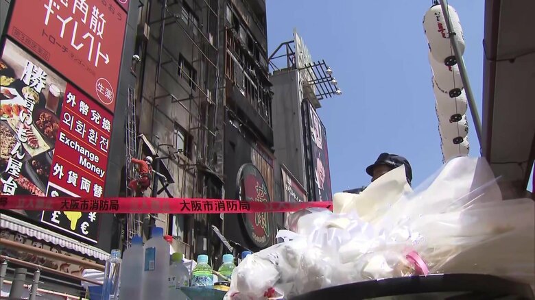 死亡推定時刻は現場到着約10分後…死因は酸素欠乏による「窒息」　消防隊員2人死亡した大阪・ミナミのビル火災｜FNNプライムオンライン