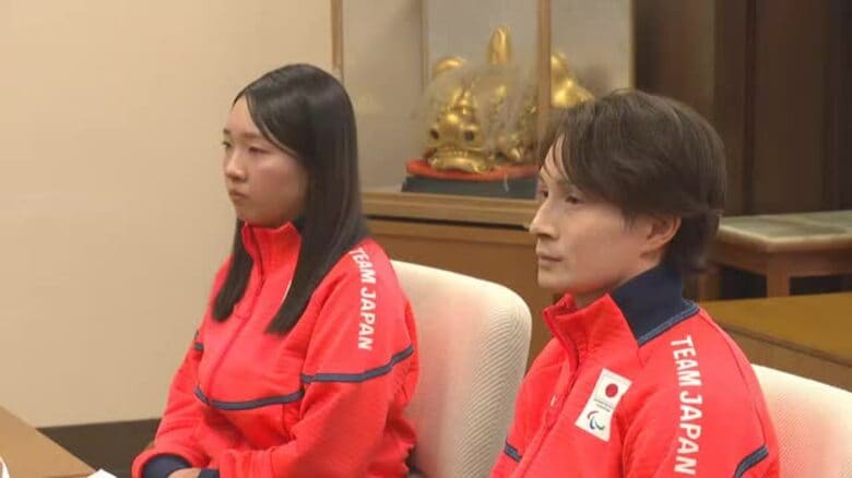 パラリンピック入賞の川除・岩本選手が県庁を表敬訪問　「4年後はメダルを獲得」｜FNNプライムオンライン