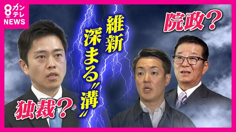 「党の中でこんな溝できるとは…吉村さんはハンドルの遊びがないレーシングカー」“都構想”めぐり府市の足並み乱れ…松井元代表苦言　落としどころは「世代交代」と橋下氏｜FNNプライムオンライン