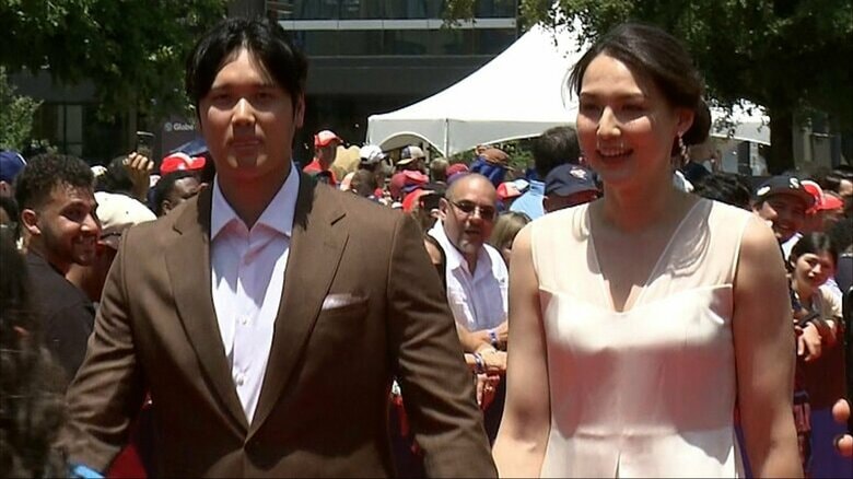 「大谷家へようこそ」大谷翔平選手が第1子の誕生を報告　真美子夫人に「健康で美しい娘を産んでくれたことに心から感謝」｜FNNプライムオンライン
