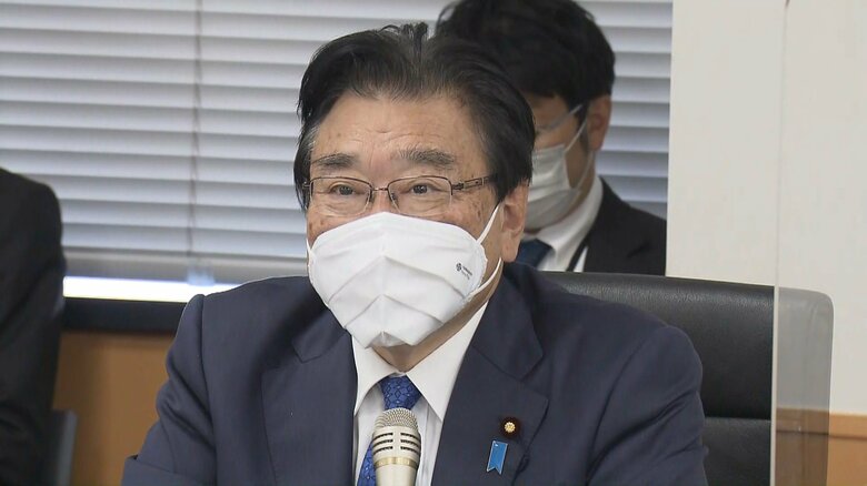 コロナ分科会で挨拶する後藤新型コロナ対策相(11日)