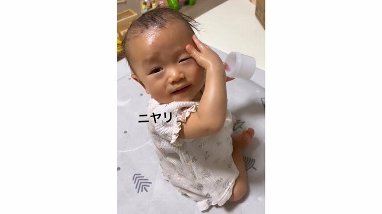 ニヤリと笑みを見せるなのちゃん