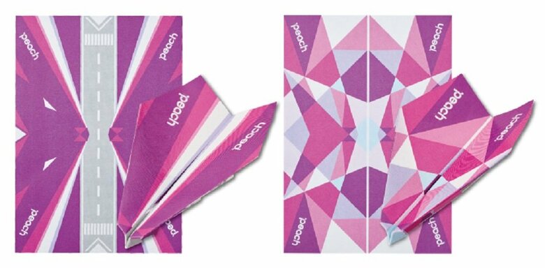「Peach Original」（左）と「Peach Geometric」（画像提供：ドリームズ）