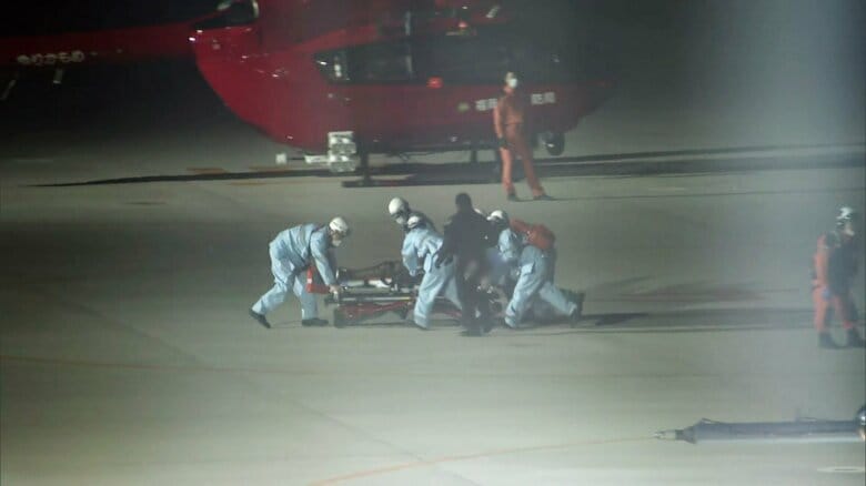 救助された人たちは病院へ搬送された