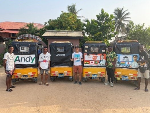 トゥクトゥク事業により現地で雇用も創出