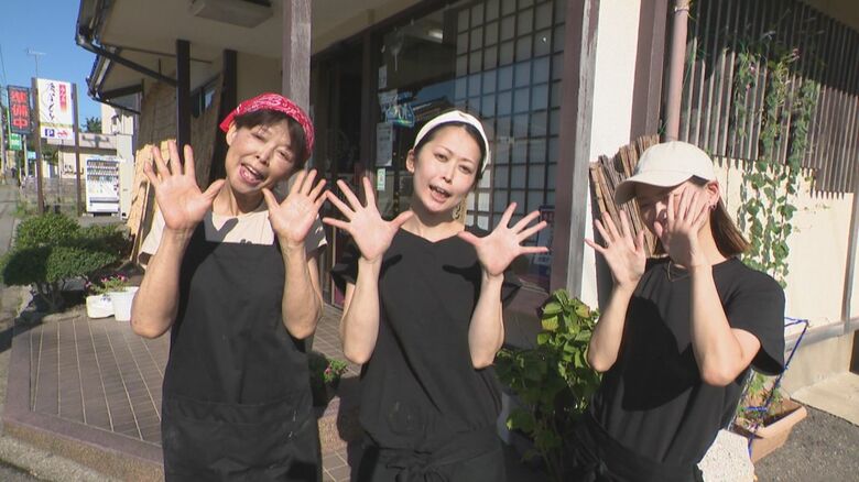 うどん店は母と娘で切り盛りしている