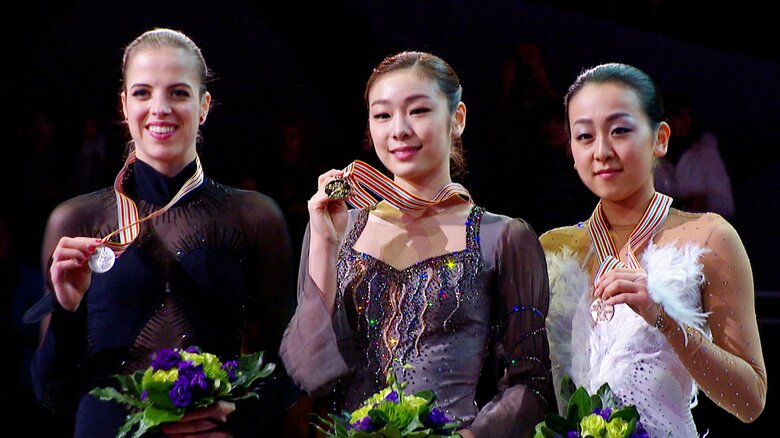 2013年の世界選手権で金メダルを獲得したキム・ヨナさん