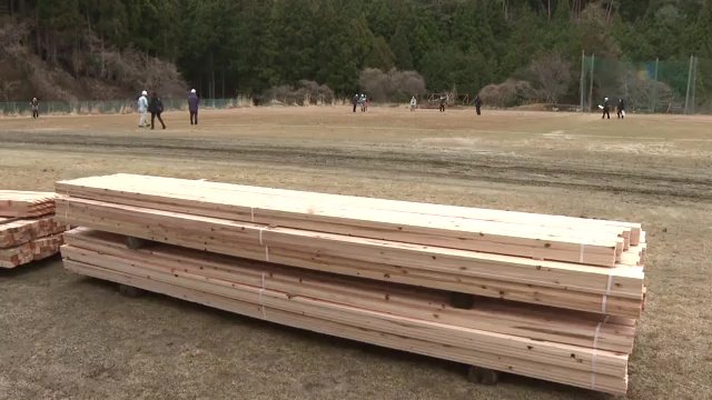 約200人が避難生活　仮設住宅の建設へ