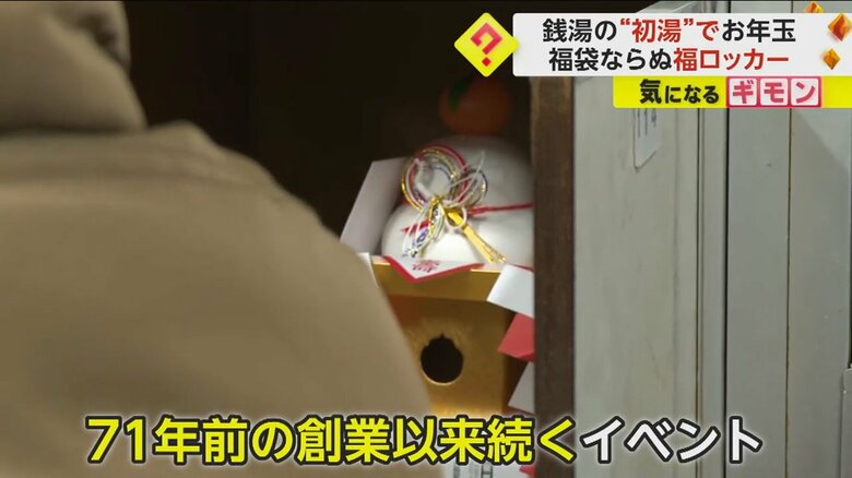 “福ロッカー”に入った鏡餅
