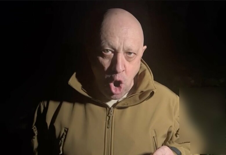 ワグネルの創設者、プリゴジン氏。SNSに動画を再三アップし、ロシア国防相や軍制服組トップの参謀総長を名指しで批判した（ワグネルのSNS、2023年5月）