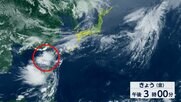 「台風のたまご」列島直撃か　日曜日に九州～近畿、夜には関東に雨雲　台風6号と似たルートで西日本の太平洋側は警報級大雨の恐れ