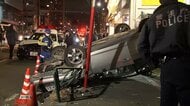 環七通りでパトカーに追跡されていた車が追突・横転事故　乗っていた2人現場から立ち去る　東京・杉並区