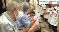 「いつでもにっこにこ」　園児が手作りお守りをお年寄りに　手遊びで交流！元気を届ける　広島・福山市