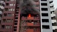 マンションの一室で火事　70代男性が取り残されるも救助　東京・中央区