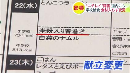 【ニチレイ】システム障害の余波が北海道にも―食材が納入されず学校給食の献立を急きょ変更…子どもたちに「おかずが1品減った」と思われるのがつらい―札幌圏で40校1万6000食に影響