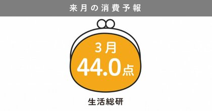 博報堂生活総研[来月の消費予報・2025年3月]（消費意欲指数）